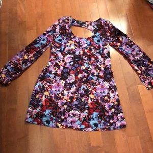 Floral dress with open back